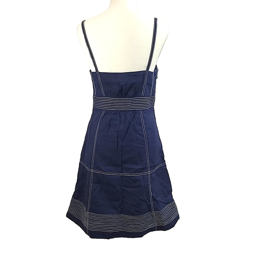 Anthropologie Maeve Sailor Dress Sz 6 Navy Blue - Picture 4 of 15